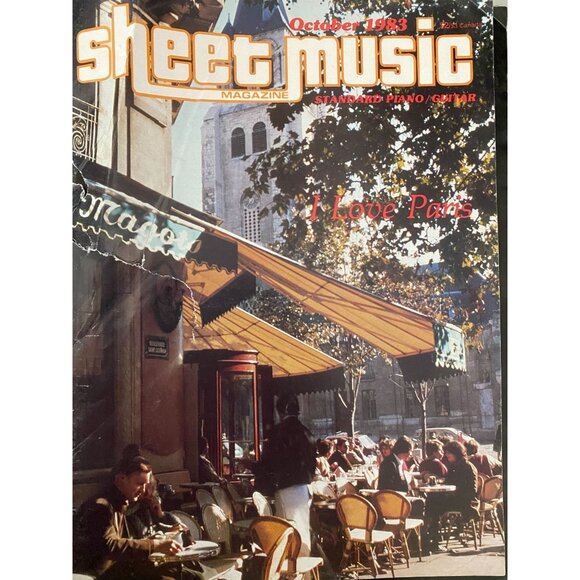 6 Sheet Music Magazines 1983 Piano Guitar Emphera - Picture 5 of 7